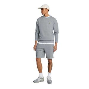Lyle & Scott Mens Fleece Plain Sweat Shorts / Grey Marl